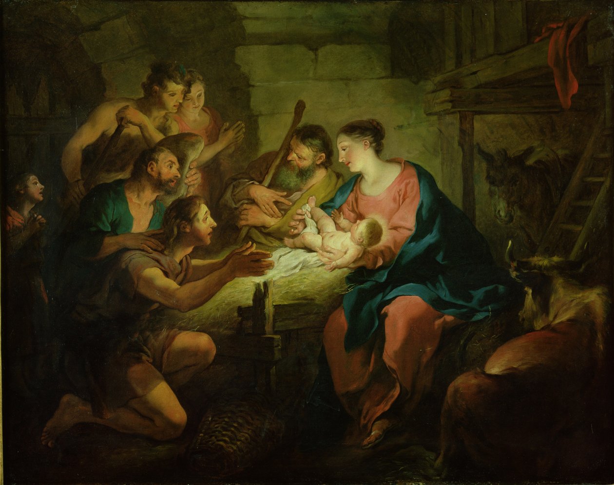 Die Anbetung der Hirten, 1725 von Jean François de Troy