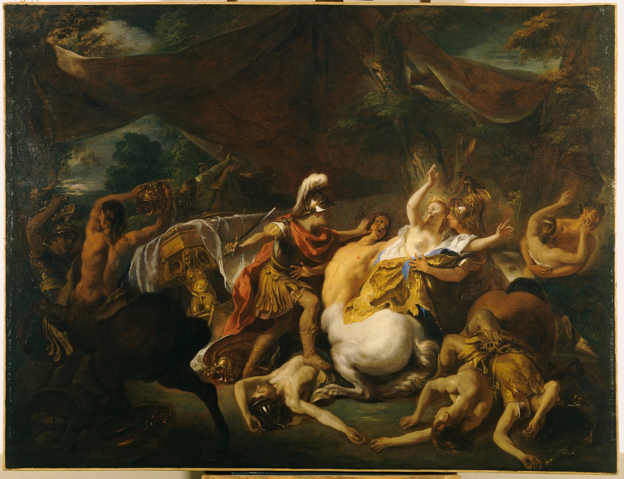 Die Schlacht der Lapithen und Kentauren von Jean François de Troy