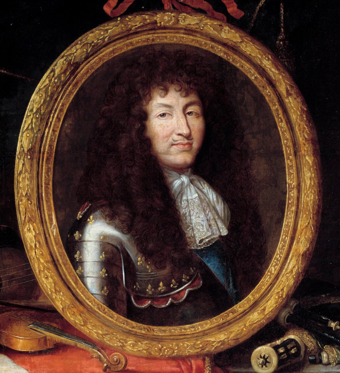 Porträt von Ludwig XIV., König von Frankreich (1638-1715) (Detail) von Jean Garnier