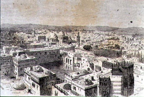 Jerusalem in den 1860er Jahren von Jean Georges (after) Huyot