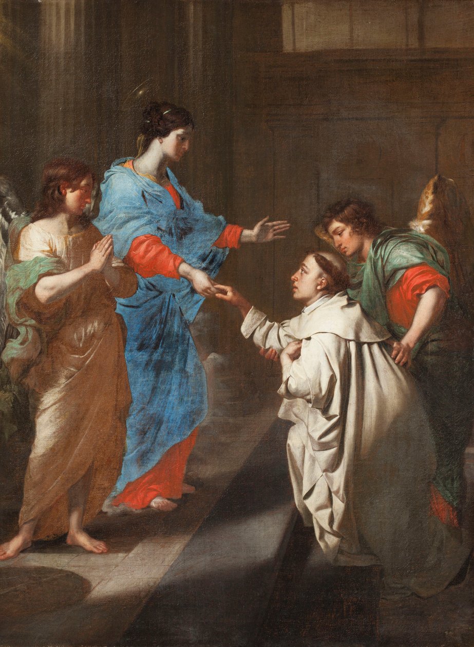 Die mystische Verlobung des seligen Hermann Joseph mit der Jungfrau Maria von Jean Guillaume Carlier