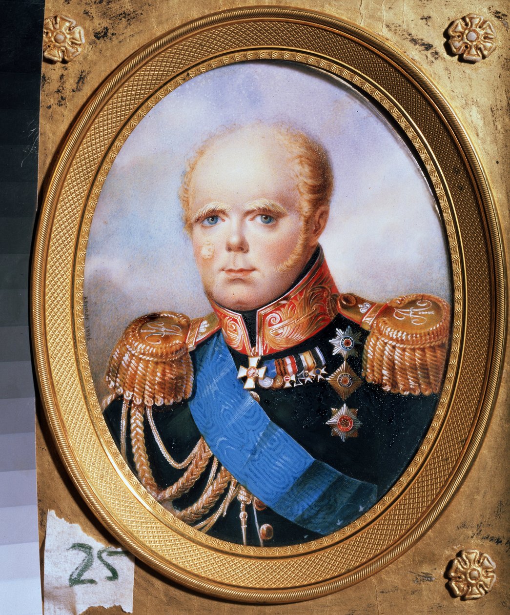 Porträt des Großherzogs Konstantin Pawlowitsch von Russland von Jean Henri Benner
