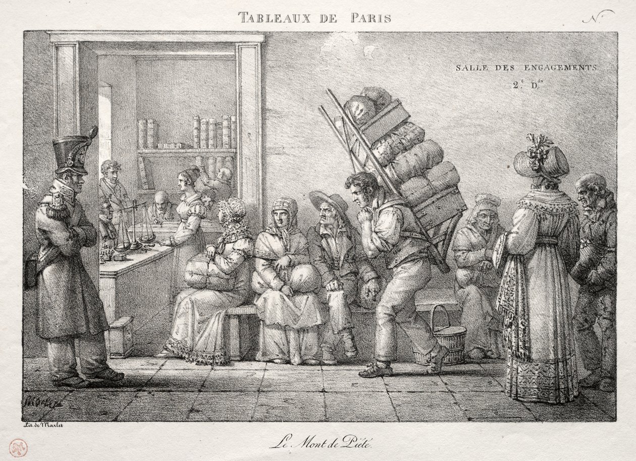 Szenen aus Paris: Das Pfandhaus von Jean Henri Marlet