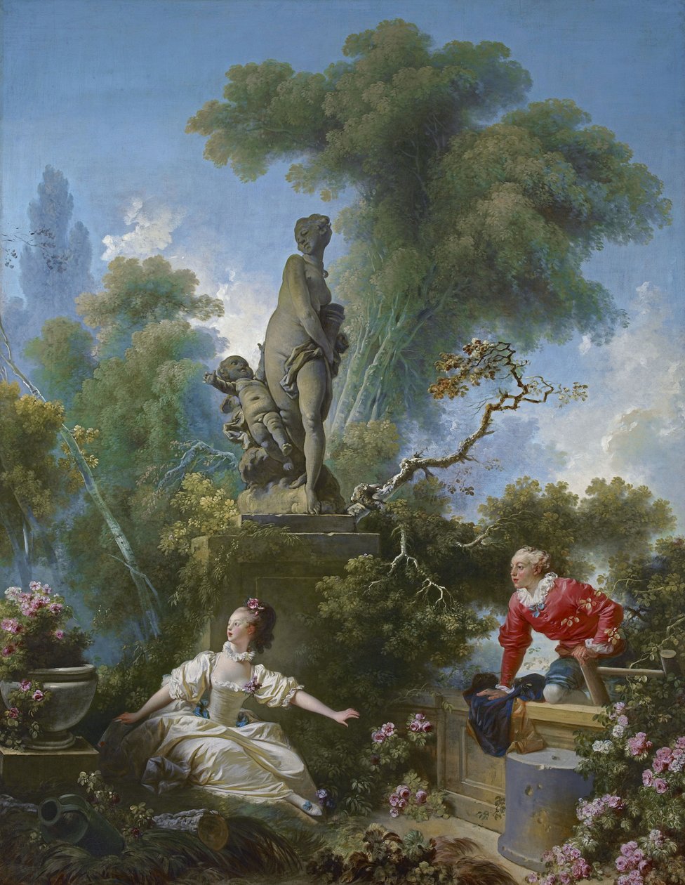 Der Fortschritt der Liebe: Das Treffen von Jean Honore Fragonard