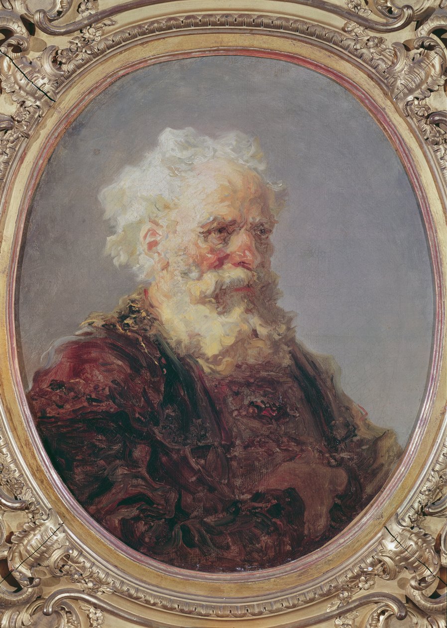 Ein älterer, weißhaariger Mann, um 1767 von Jean Honore Fragonard