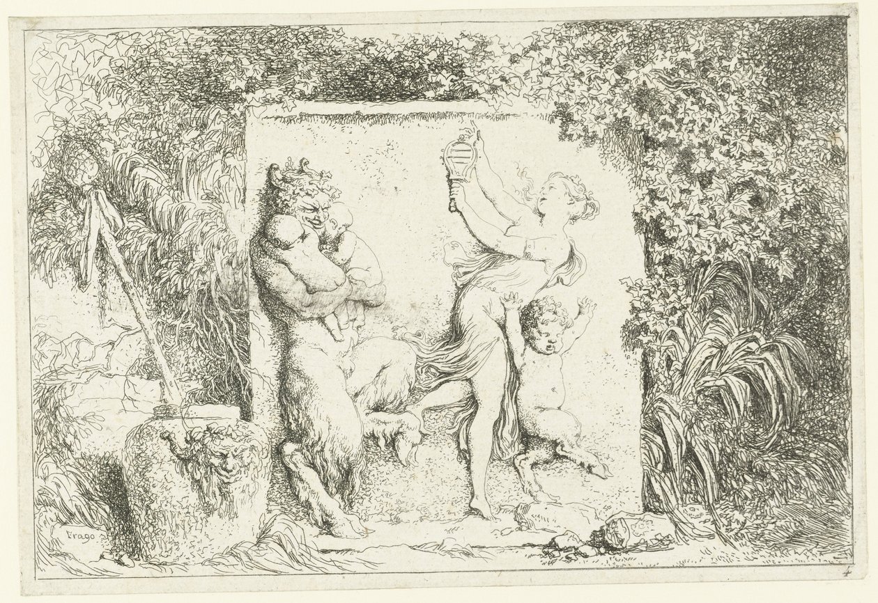 Tanz der Satyrn von Jean-Honore Fragonard