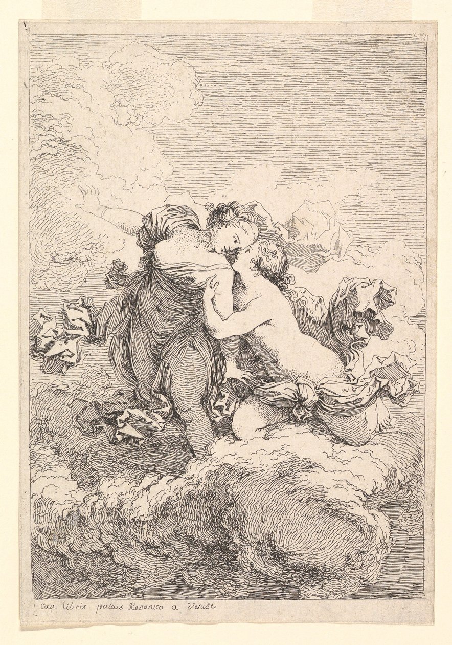 Mythologische Szene, möglicherweise Diana verführt Callisto, ca. 1764 von Jean Honore Fragonard