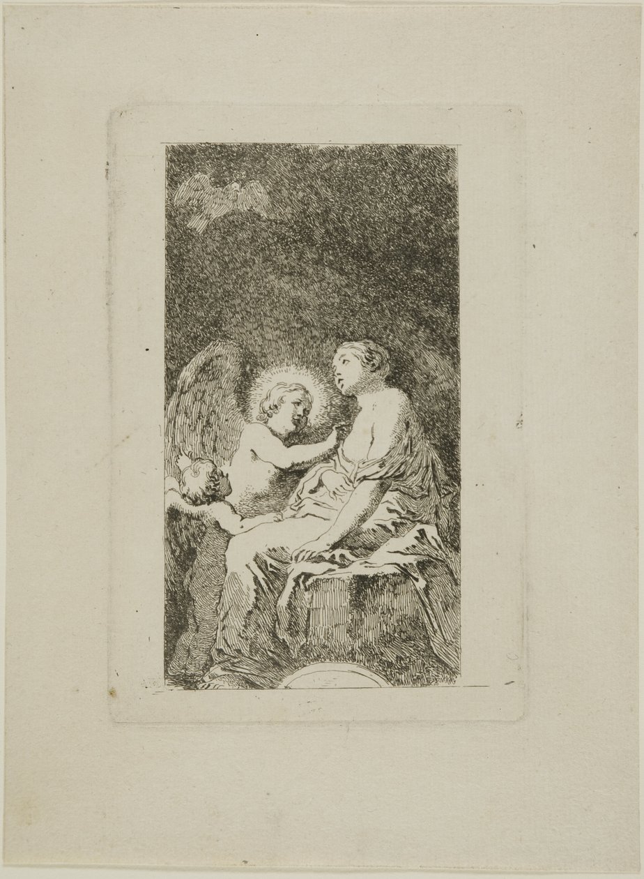 Heilige Katharina von Alexandria von einem Engel geheilt von Jean Honore Fragonard