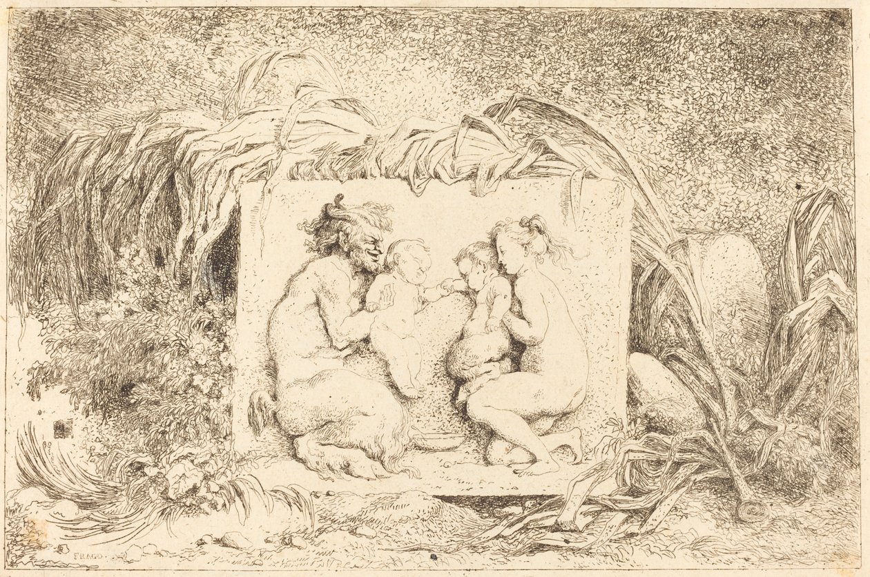 Die Familie des Satyrs von Jean Honore Fragonard