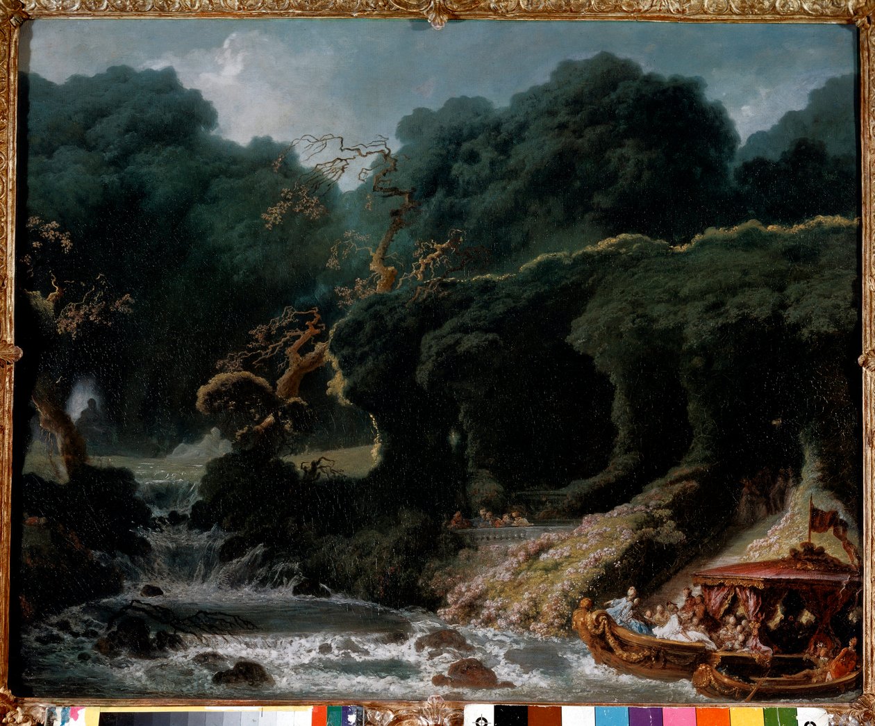 Das Fest in Rambouillet, genannt die Insel der Liebe von Jean Honore Fragonard