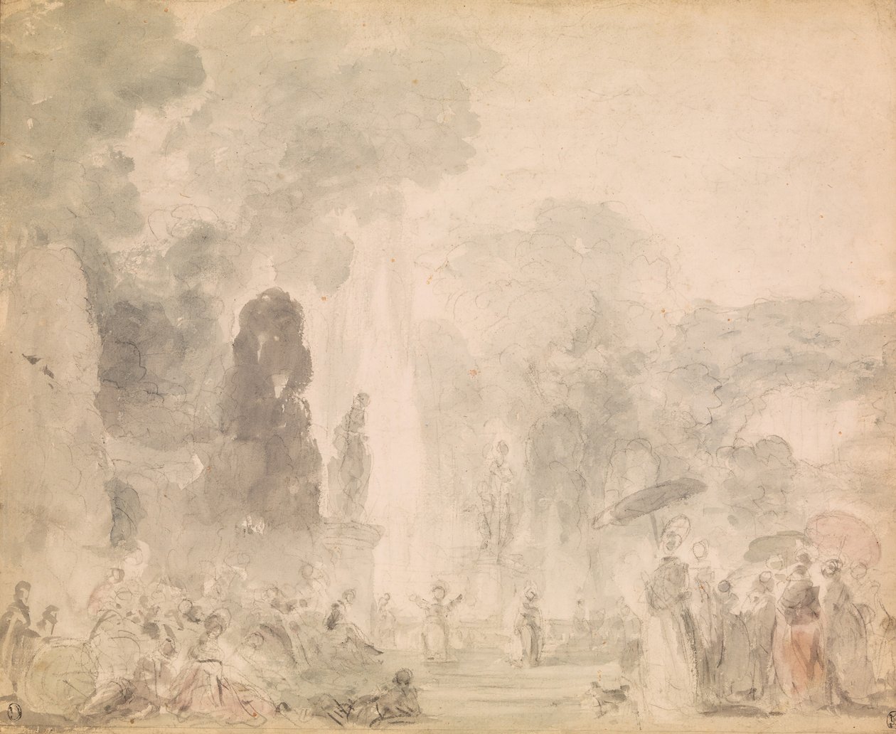 Ansicht eines Parks von Jean-Honore Fragonard