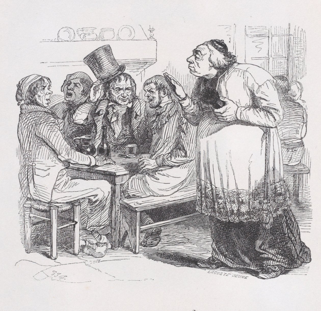 Meine Heilung aus Die vollständigen Werke von Béranger, 1836 von Jean Ignace Isidore Gérard