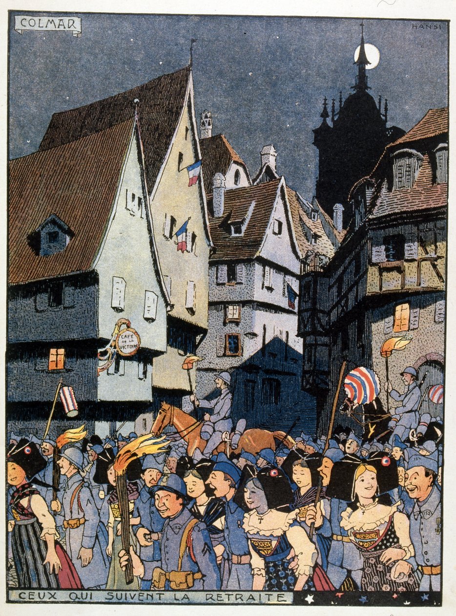 Französische Feierlichkeiten zur Rückkehr des Elsass nach Frankreich von Jean Jacques Waltz