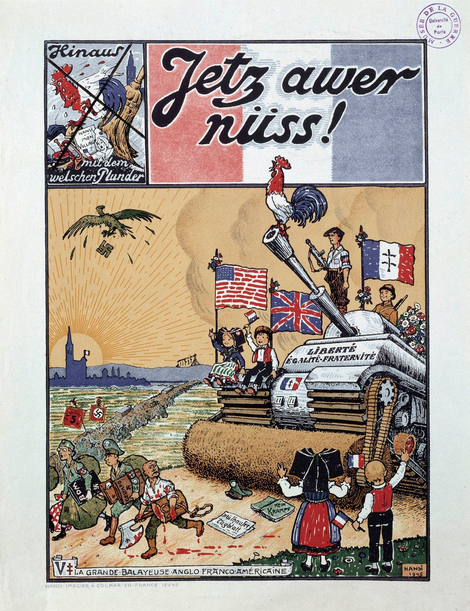 Der große französisch-amerikanisch-anglo Kehrer von Jean-Jacques (1873-1951) Waltz