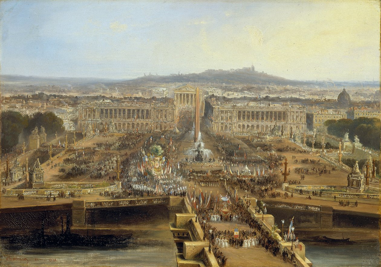 Fête de la Concorde, 21. Mai 1848 am Champ-de-Mars von Jean Jacques Champin