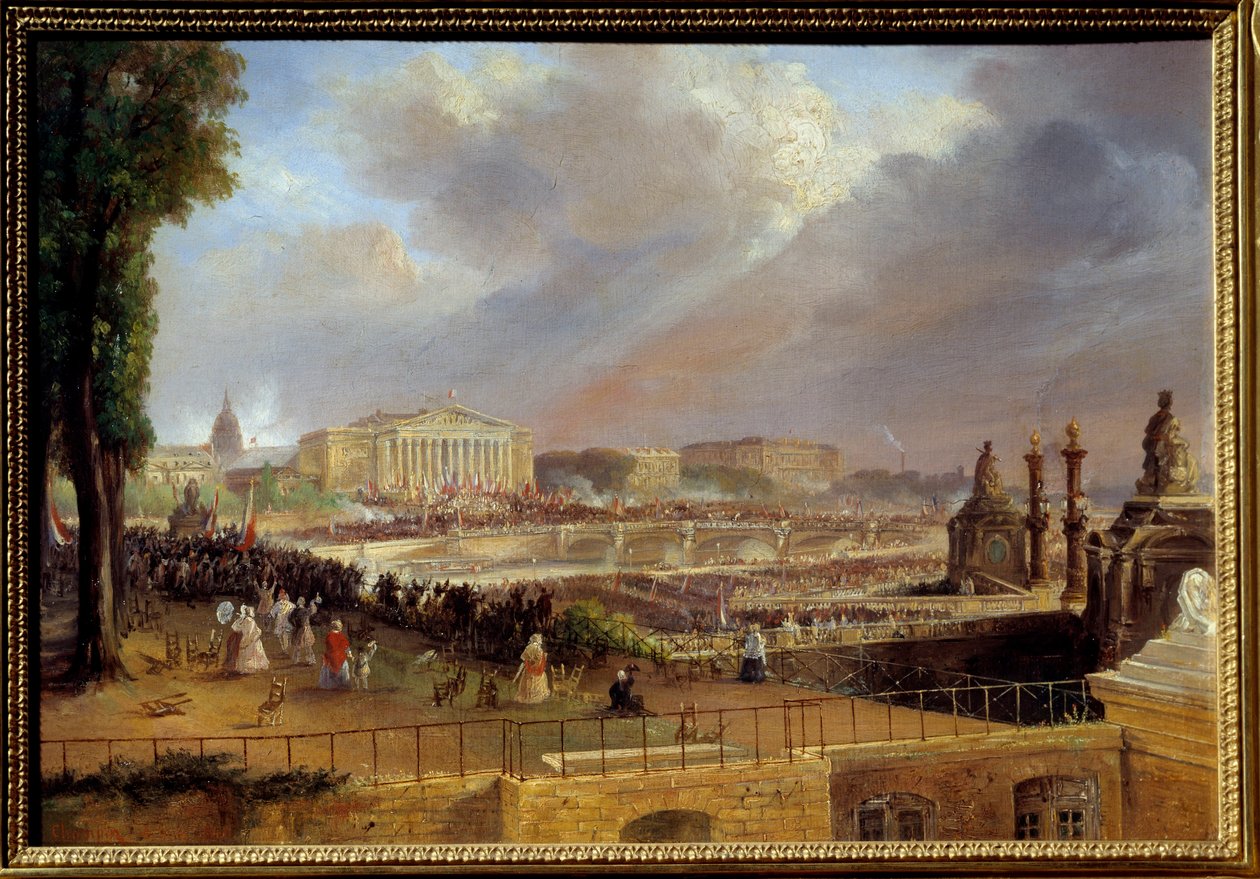 Proklamation der Republik auf dem Portikus der Abgeordnetenkammer am 4. Mai von Jean Jacques Champin