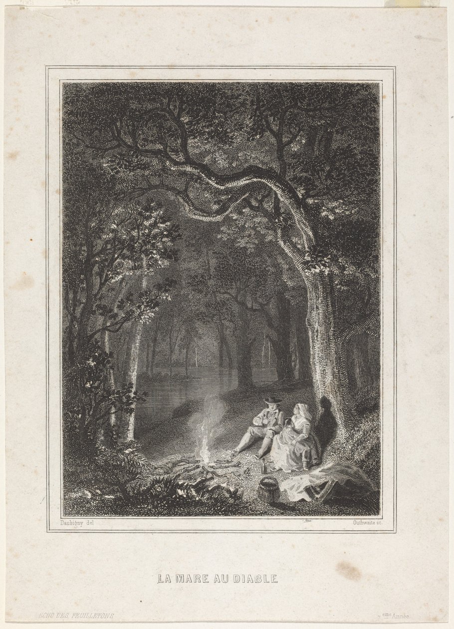 La Mare au diable von Jean Jacques Outhwaite, after Charles François Daubigny