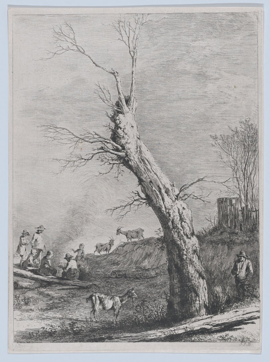 Winter, nach einer Zeichnung in Saint-Chamond, 1795 von Jean Jacques de Boissieu