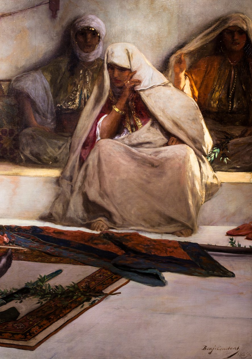 Le jour des funerailles - Szene aus Marokko (Detail) von Jean Joseph Benjamin Constant