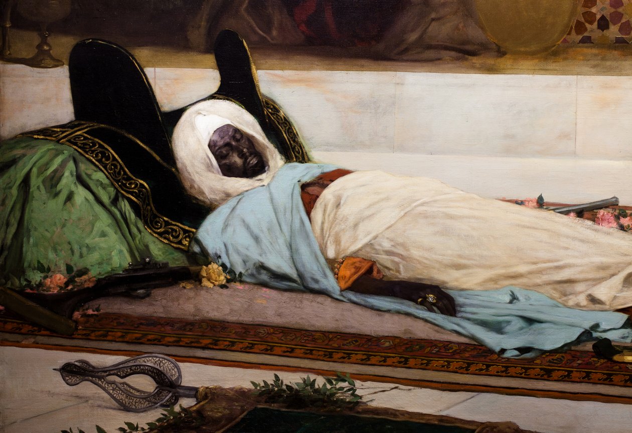 Le jour des funerailles - Szene aus Marokko (Detail) von Jean Joseph Benjamin Constant