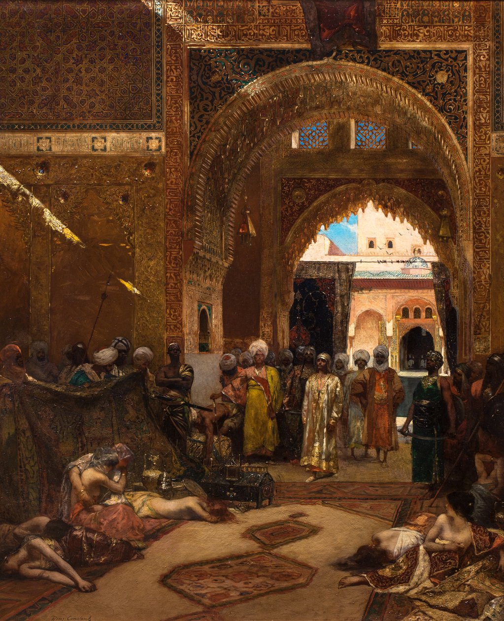 Der Tag nach einem Sieg in der Alhambra von Jean Joseph Benjamin Constant