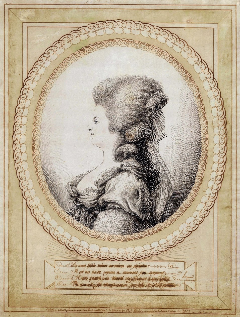 Porträt von Marie Antoinette von Österreich von Jean Joseph Bernard