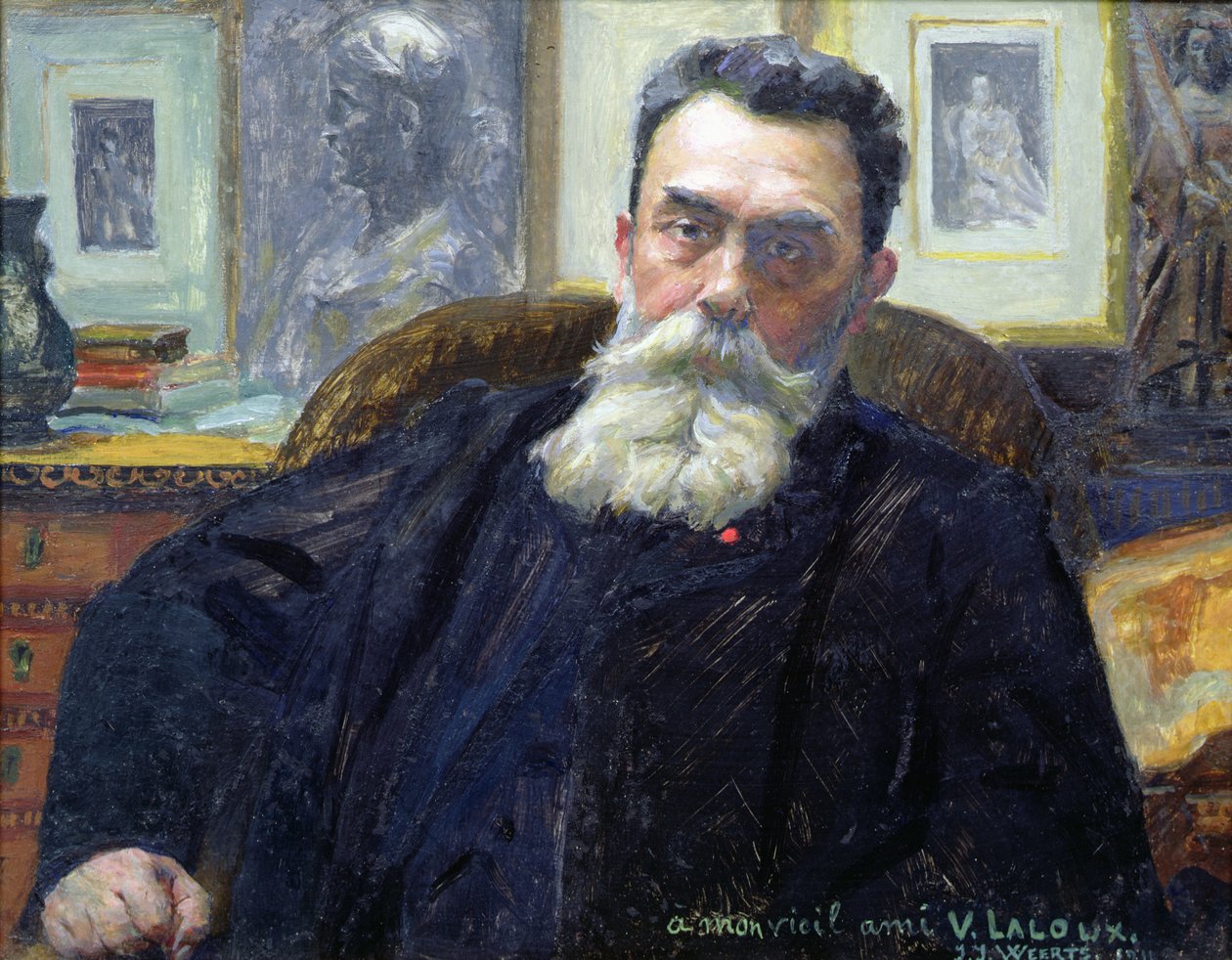Porträt von Victor A. Laloux (1850-1937) 1911 von Jean Joseph Weerts