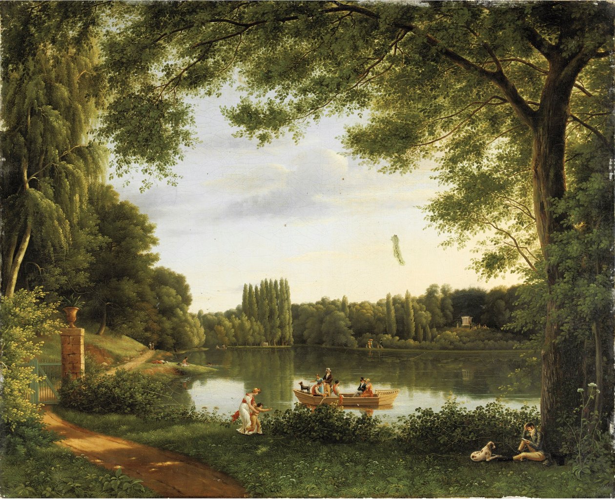 Blick auf den See von Ermenonville von Jean Joseph Xavier Bidauld
