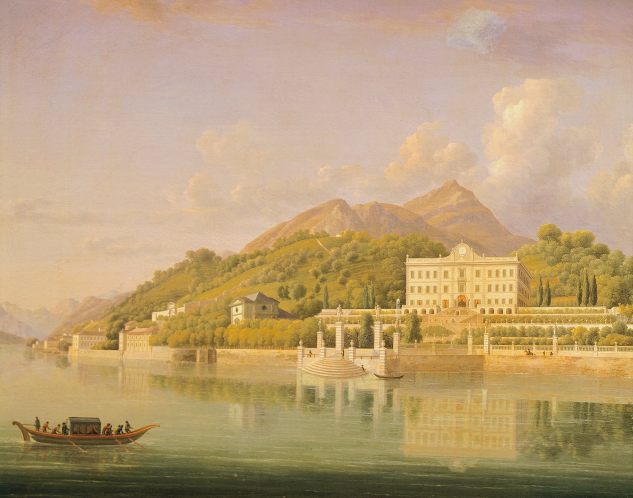 Villa Carlotta in Tremezzo am Comer See von Jean-Joseph-Xavier Bidauld