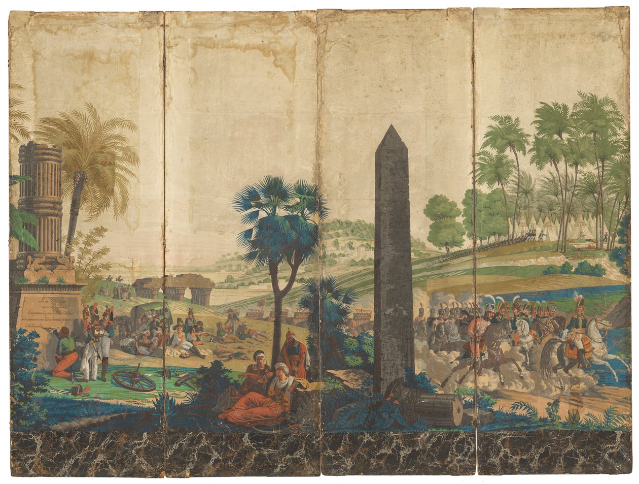 "Les Francais en Egypte" [Franzosen in Ägypten] von Jean Julien Deltil, 1791 – 1863
