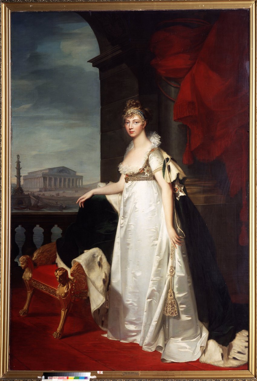Porträt der Kaiserin Elisabeth Alexejewna von Jean Laurent Monnier