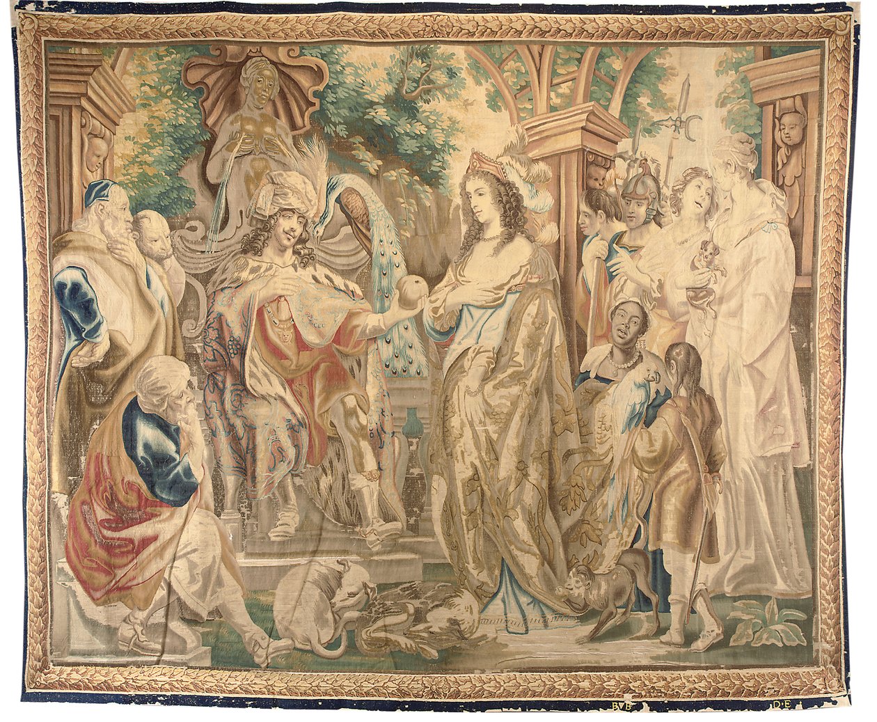 Brüsseler Wandteppich aus einem Satz von sechs von Jean Le and Eggermans Daniel II Clerc
