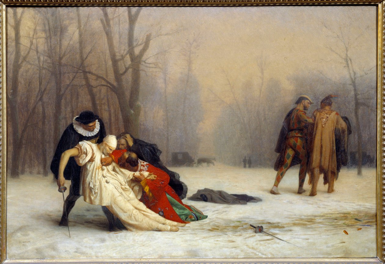 Duell nach einem Maskenball. Gemälde von Jean Léon Gérôme (1824-1904) von Jean Leon Gerome