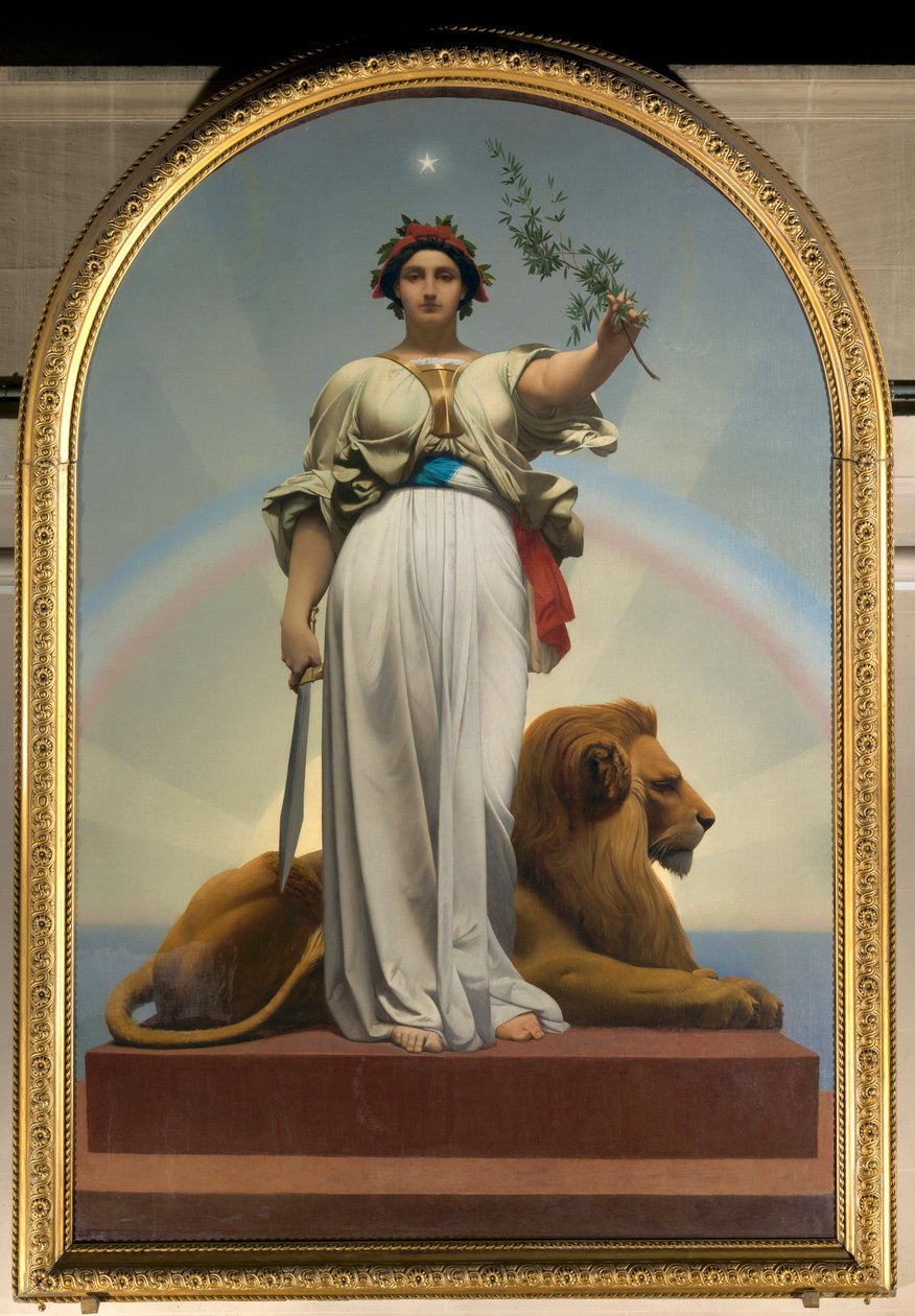 Die Republik von Gerome Jean Leon (1824 - 1904) (Allegorie - 1848); Mairie des Lilas von Jean Leon Gerome