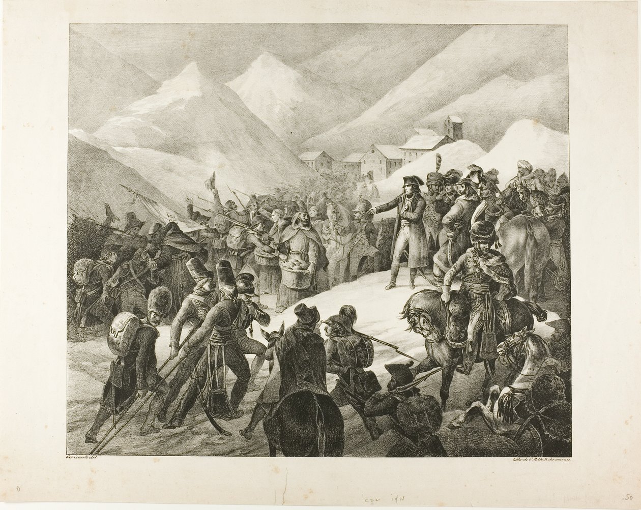 Der Übergang des Sankt-Bernhard-Passes von Jean Louis André Théodore Géricault