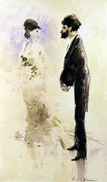Ein Liebhaber, stumm vor Angst von Jean Louis Forain