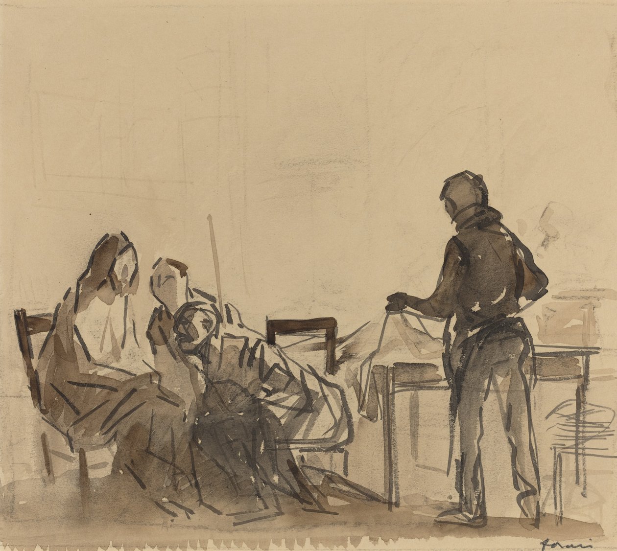 Vor dem Mahl in Emmaus von Jean Louis Forain