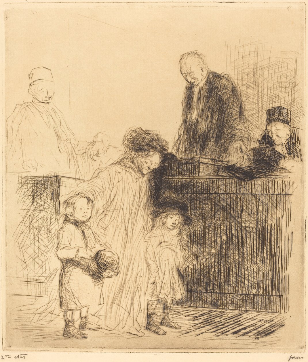 Nach der Anhörung (erste Platte) von Jean Louis Forain