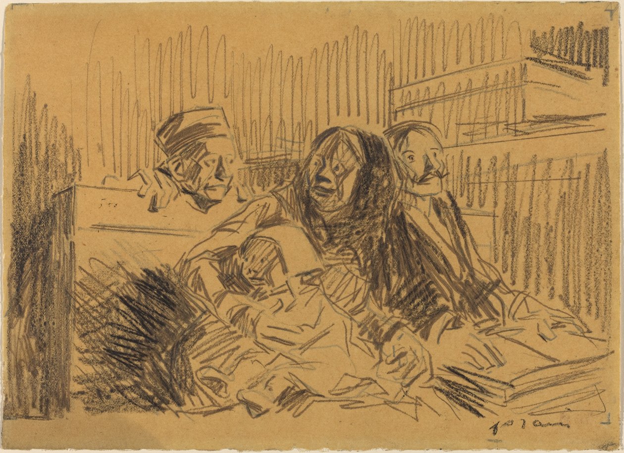 Verteidiger und Angeklagter, um 1908 von Jean-Louis Forain