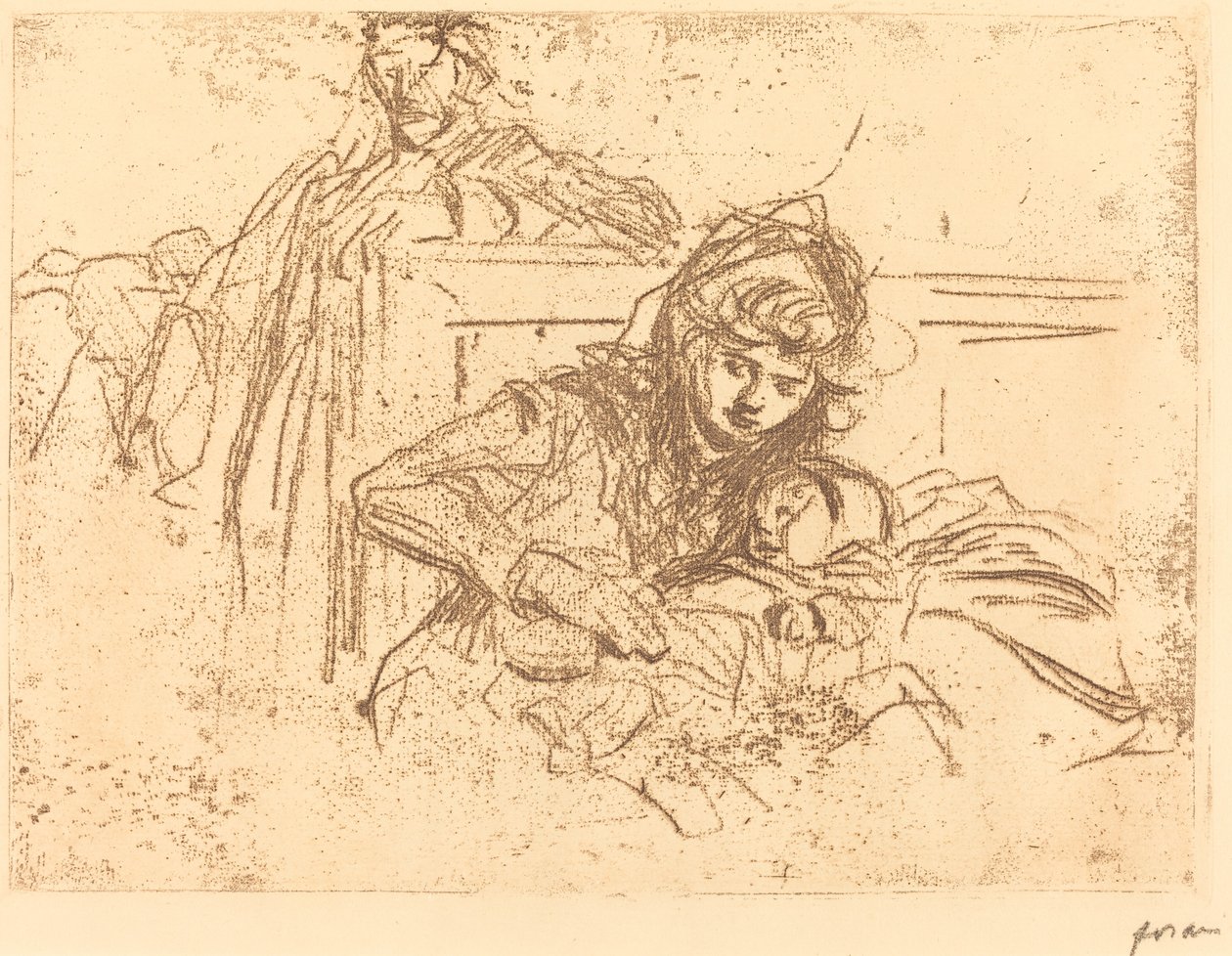 Beweis bei der Anhörung (erste Platte) von Jean Louis Forain