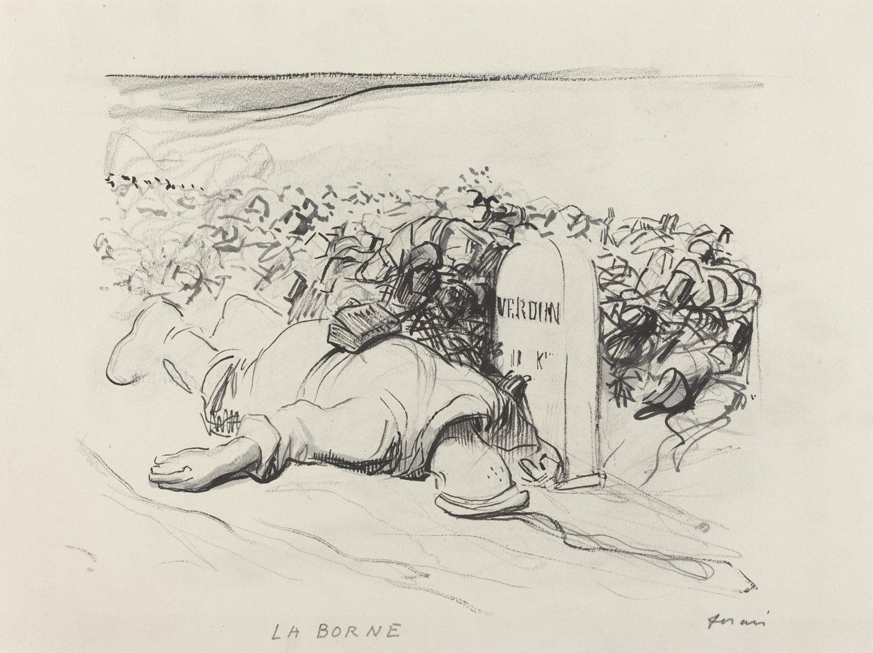 La Borne, Verdun, ca. 1916 von Jean Louis Forain