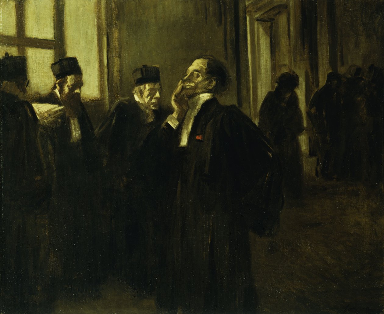 Palastkorridorszene; Scene de Couloir au Palais, ca. 1905 von Jean Louis Forain