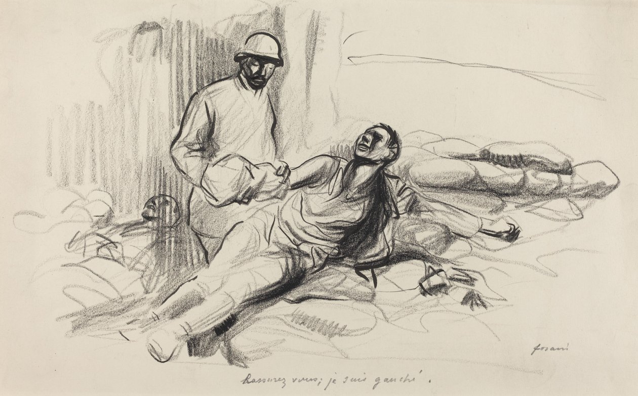 Beruhigen Sie sich, ich bin linkshändig, ca. 1914-1919 von Jean Louis Forain