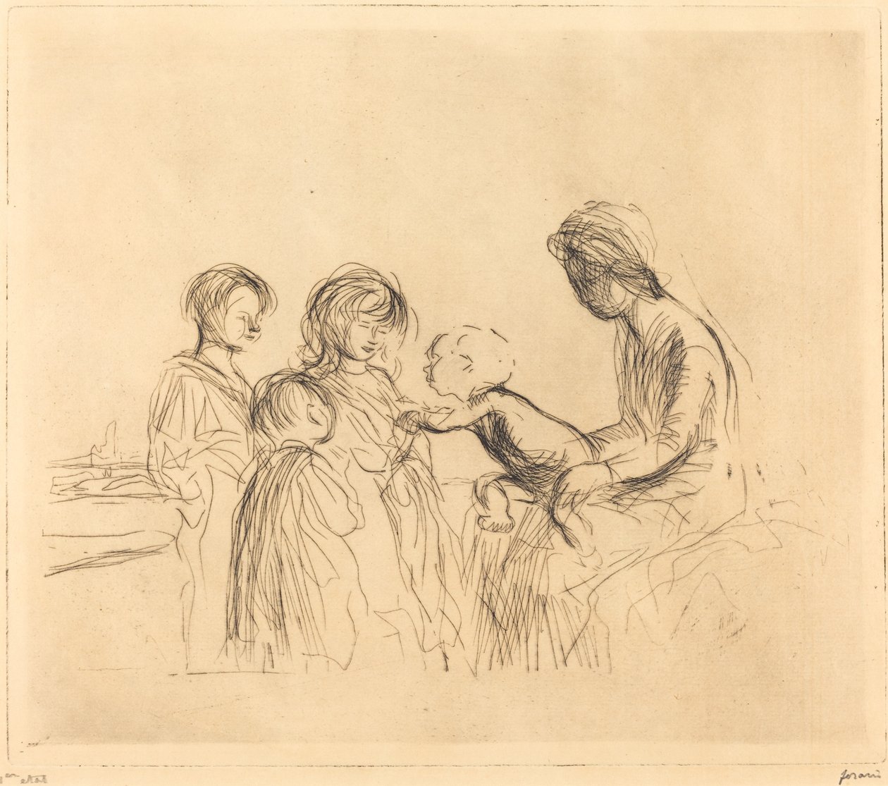 Die Madonna und die Kinder von Jean Louis Forain
