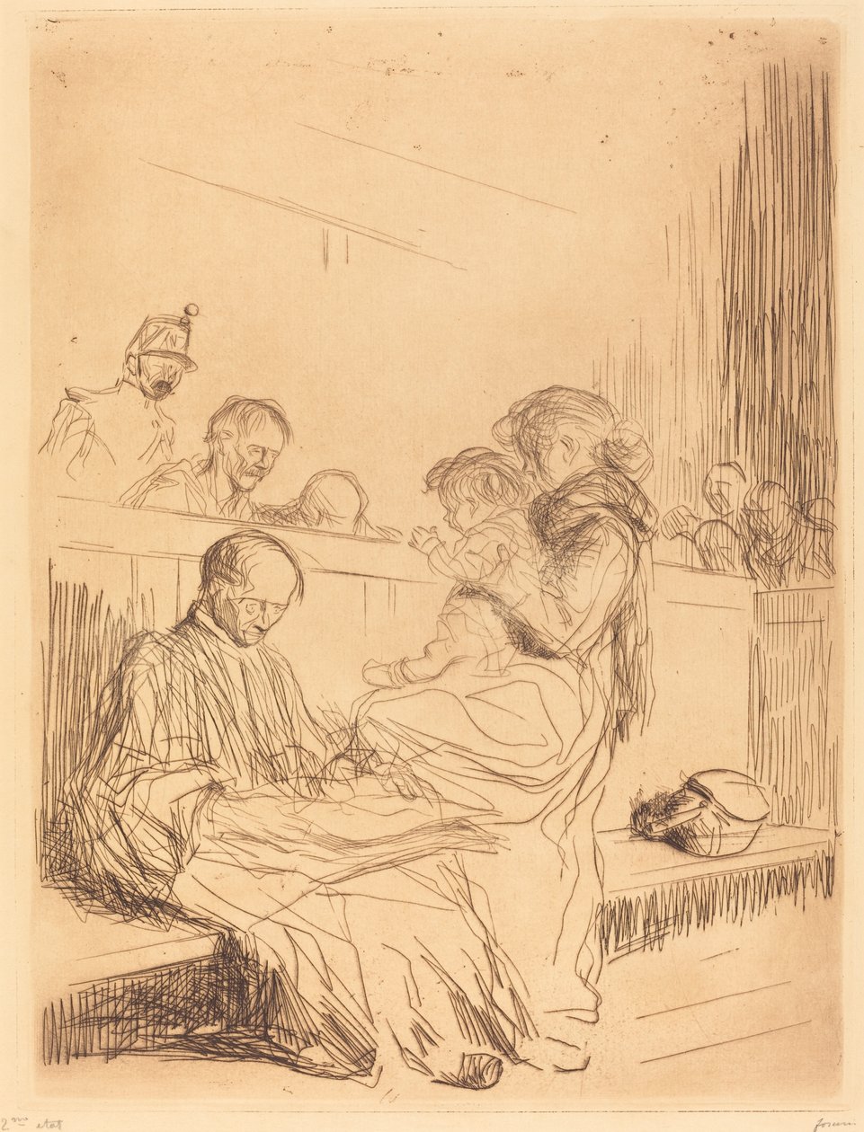 Der Gefangene und das Kind von Jean-Louis Forain