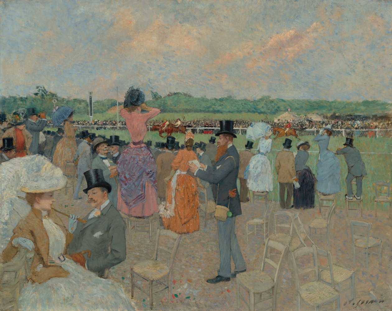 Die Rennen in Longchamp, ca. 1891 von Jean Louis Forain