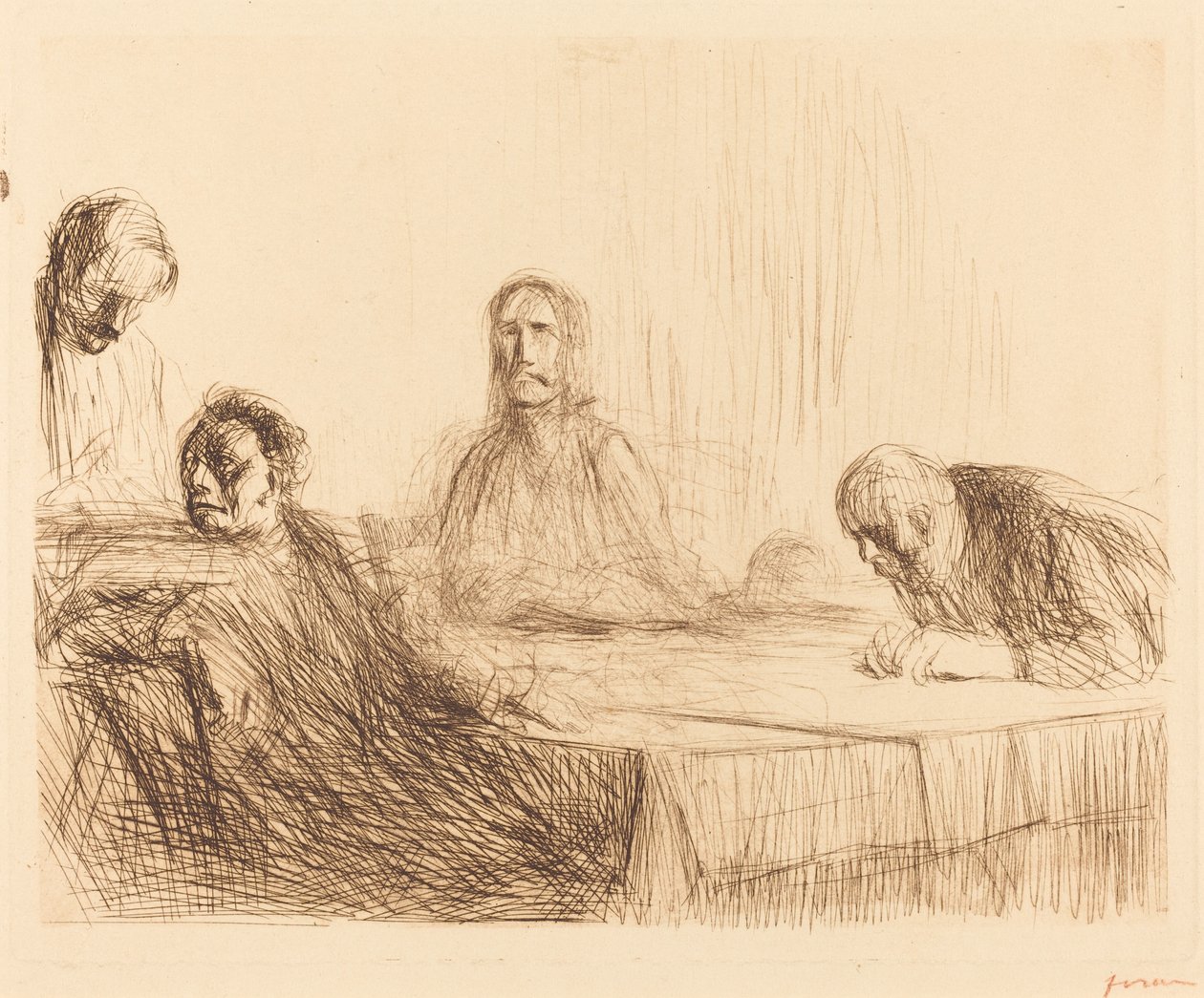 Das Abendmahl in Emmaus (zweite Platte) von Jean Louis Forain