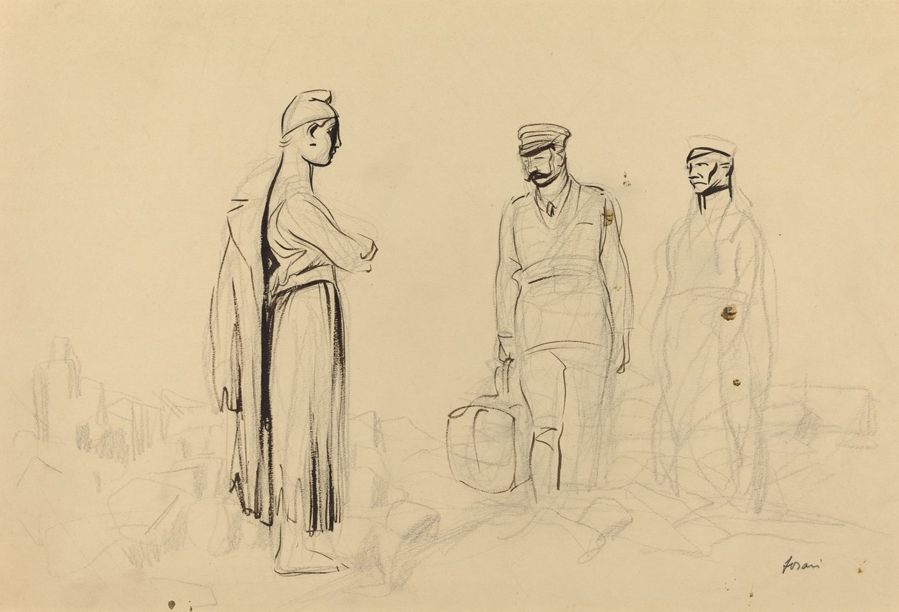 Auf dem Weg zum Frieden, ca. 1914-1919 von Jean Louis Forain