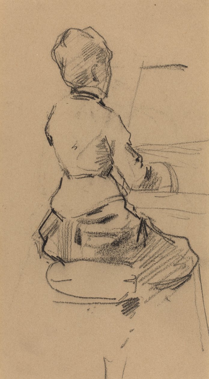 Junge Frau am Klavier (verso) von Jean Louis Forain