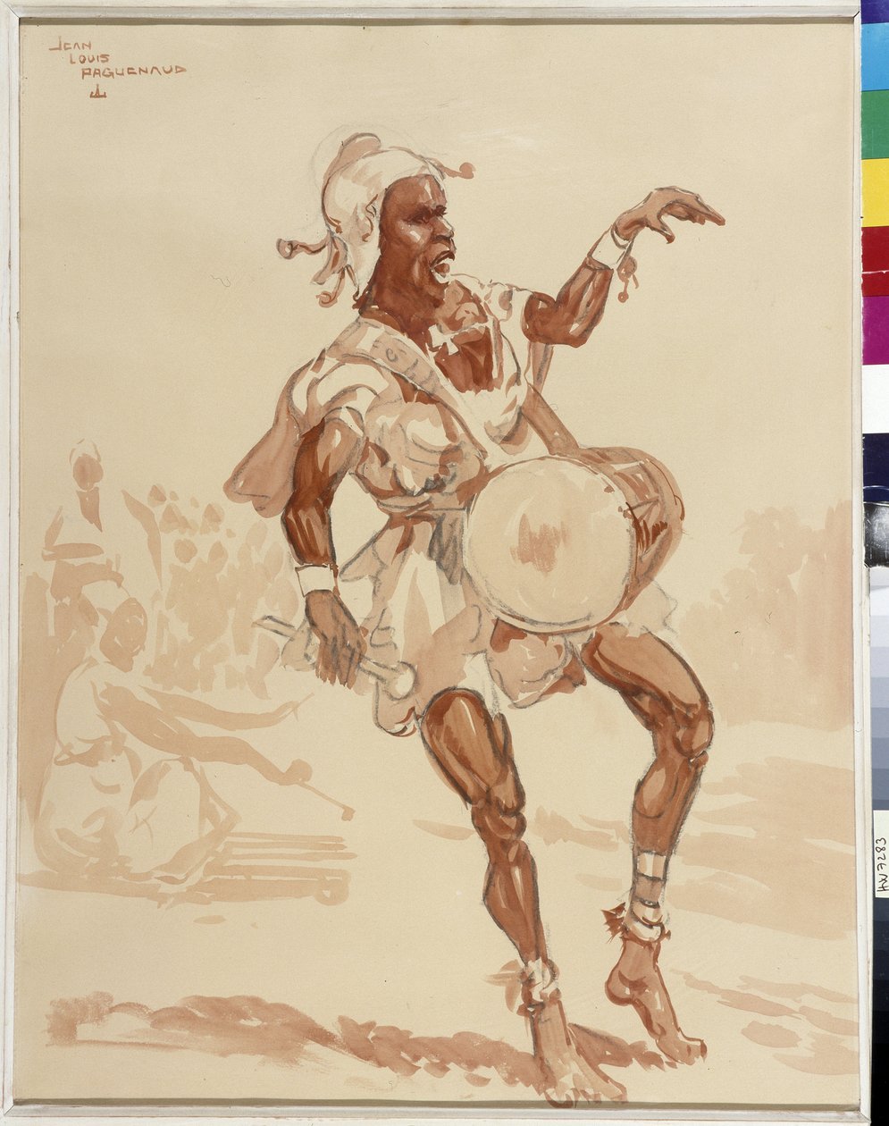 Afrikanischer Musiker von Jean Louis Paguenaud